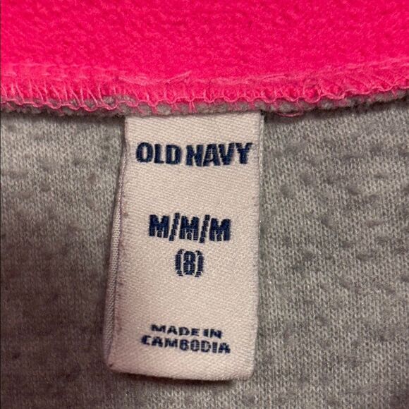 Old Navy Gray and Pink Sweatshirt Hoodie - Picture 4 of 7